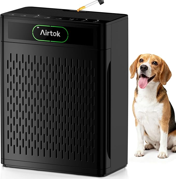 Air Purifiers for Home Large Room Up to 1848sq.ft, Air purifier for Home Pet, Washable Pre-Filter Air Quality Monitor HEAP