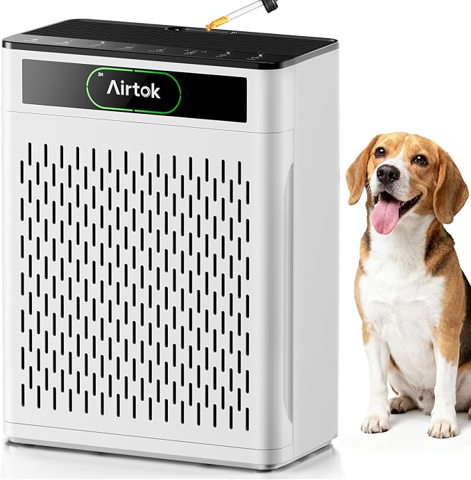 Air Purifiers for Home Large Room Up to 1848sq.ft, Air purifier for Home Pet, Washable Pre-Filter Air Quality Monitor HEAP