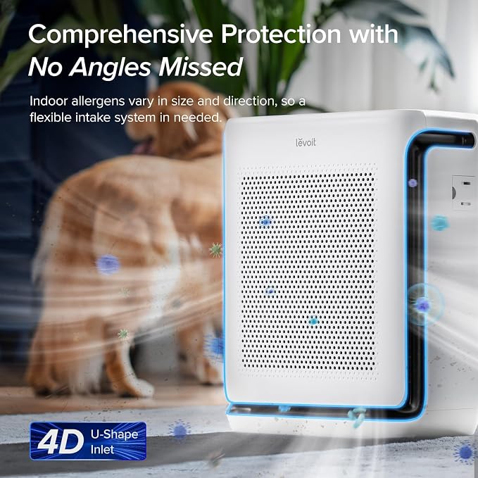 Air Purifiers for Home Large Room Up to 1875 Ft2 with Washable Pre-Filter, AHAM VERIFIDE, Air Quality Monitor, HEPA Sleep