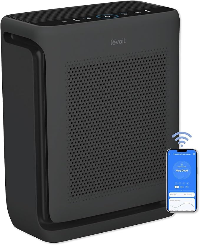 Air Purifiers for Home Large Room Up to 1875 Ft2 with Washable Pre-Filter, AHAM VERIFIDE, Air Quality Monitor, HEPA Sleep