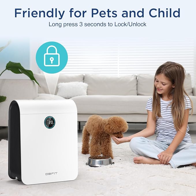 Air Purifiers for Home Large Room Up to 2590 ft2 with PM 2.5 Display Air Quality Sensor, alternate product view 9