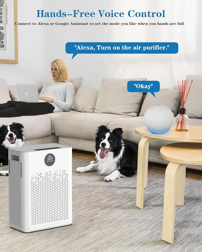 Air Purifiers for Home Large Room up to 2800ft2, Smart Wifi Air Purifier with PM2.5 Sensor, alternate product view 5