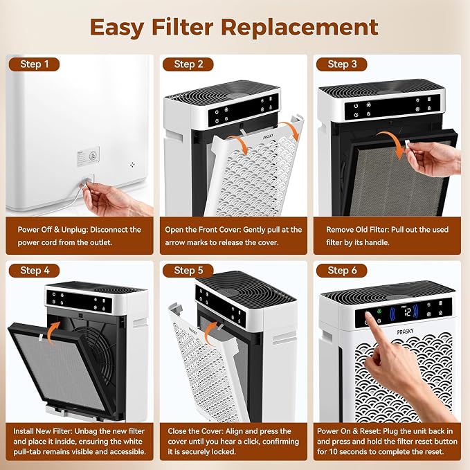 Air Purifiers for Home Large Room up to 3000sq.ft, HEPA Air Purifier & with Activated Carbon for Office, Bedroom, Dorm Room