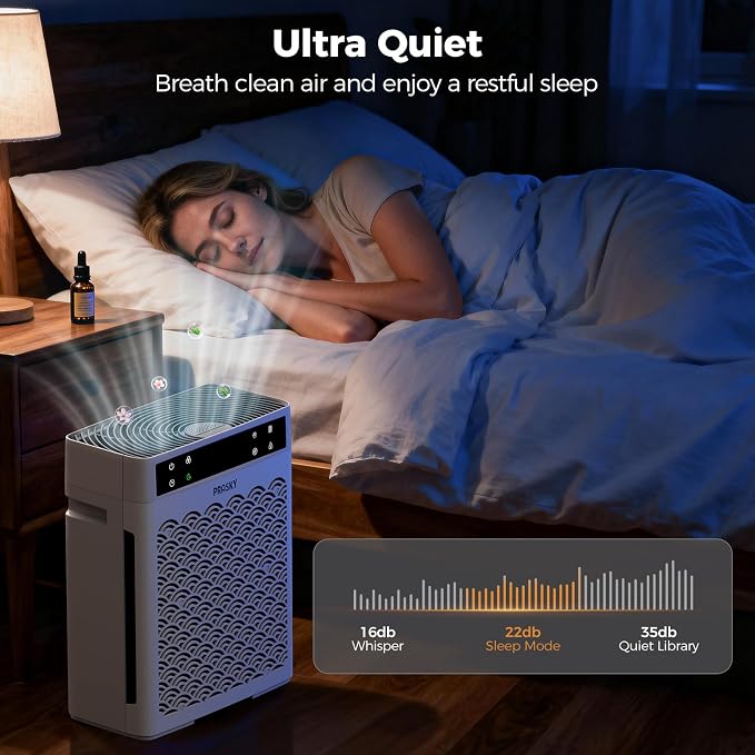 Air Purifiers for Home Large Room up to 3000sq.ft, HEPA Air Purifier & with Activated Carbon for Office, Bedroom, Dorm Room