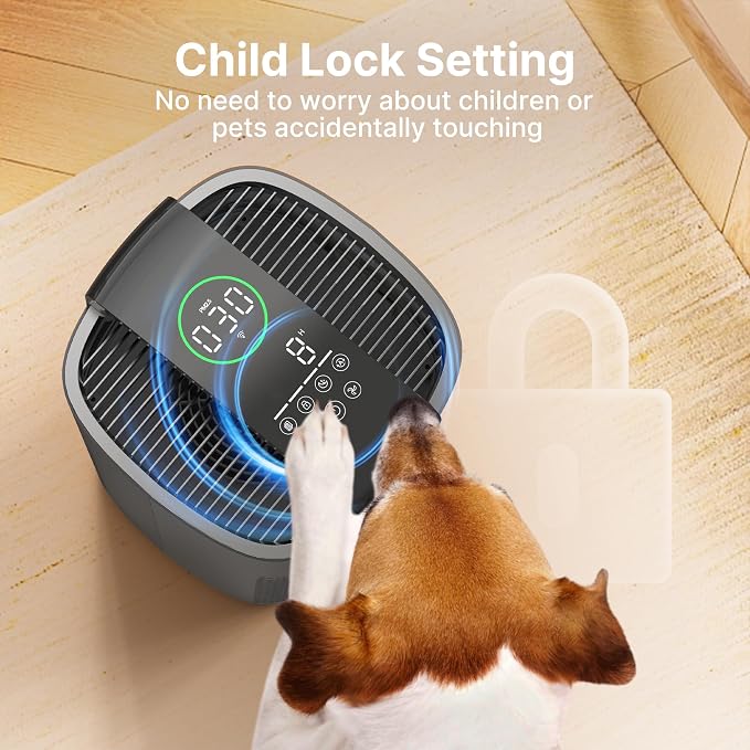 Air Purifiers for Home Large Room Up to 3600 Ft2 with PM 2.5 Air Laser Sensor, HEPA 4-in-1 Filter for Airborne Particles