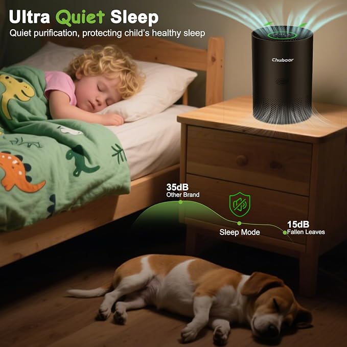 Air Purifiers for Home Large Rooms, H13 True HEPA for Bedroom Dorm Room Pets, kitchen, washroom, with Timer, Auto Mode