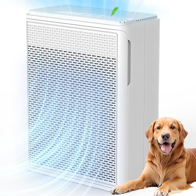 Air Purifiers for Home Pets Covers Up to 1500 Sq Ft,H13 Hepa Filter with Washable Pre-Filter,Pet Hair Dander Smoke Air