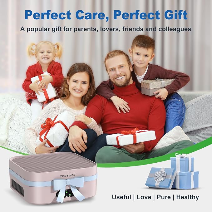 Air Purifiers for Home, TDBYWAE Air Purifier for Bedroom Up to 600 ft2, H13 True HEPA Air Purifier for Pets Dust Dander