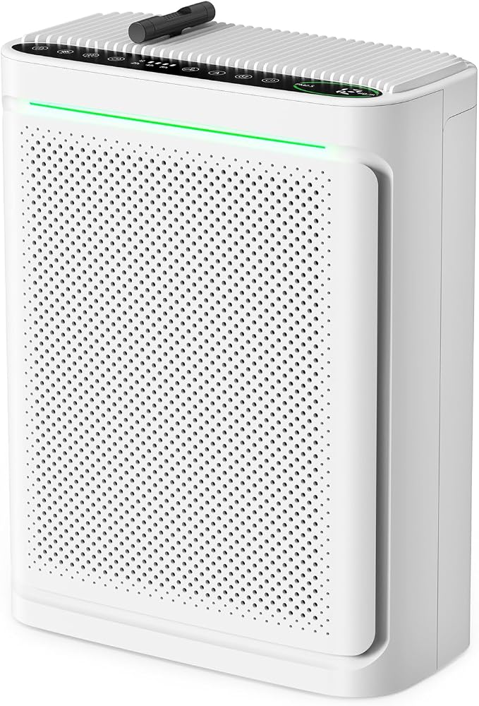 Air Purifiers For Home With Air Quality Display Cover Area Up to 2152 Sq.Ft Equipped with True H13 HEPA Washable Filter Air