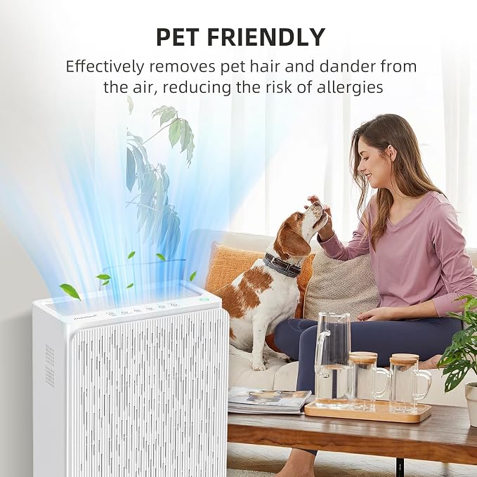 Air Purifiers for Large Rooms up to 2100 Sq Ft, HEPA 14 Air Purifier with Smart PM 2.5 Sensor, alternate product view 6