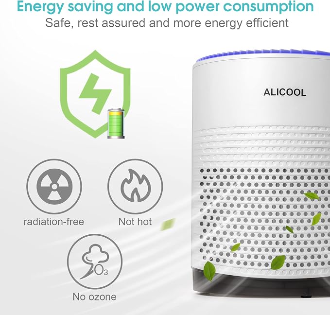 Air Purifiers - True H13 HEPA Air Filter Purifier for 99.97% Dust, Pollen, Mold Spores, Pets Hair, Asthma, Smoke, alternate