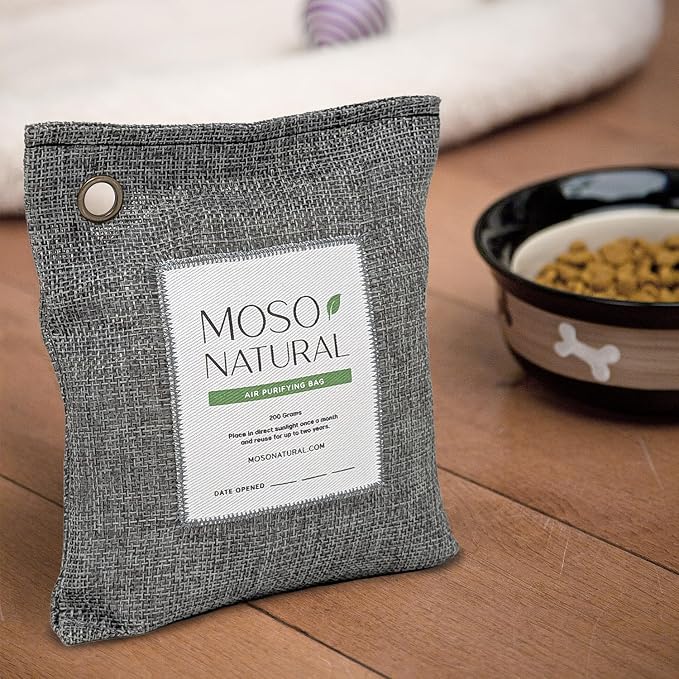 Air Purifying Bag 200g (4 Pack) | Bamboo Charcoal Odor Absorber for Home & Car | Closet Odor Eliminator, alternate product