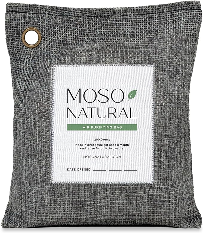 Air Purifying Bag 200g | HGTV Editor's Pick | Bamboo Charcoal Odor Absorber for Home & Car | Closet Odor, product image