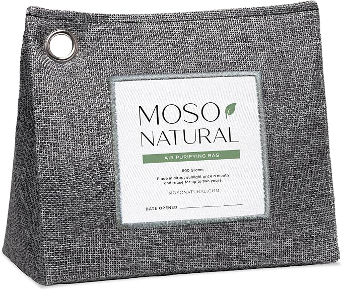 Air Purifying Bag 600g, Bamboo Charcoal Odor Absorber, Room Deodorizer for Large Spaces, Bedroom, Kitchen, product image