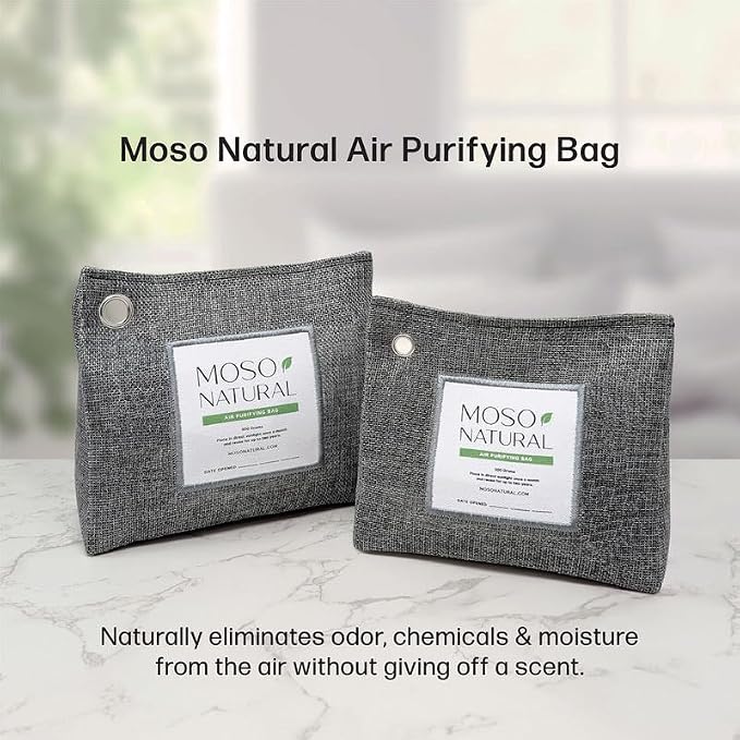 Air Purifying Bag 600g, Bamboo Charcoal Odor Absorber, Room Deodorizer for Large Spaces, Bedroom, Kitchen, alternate product