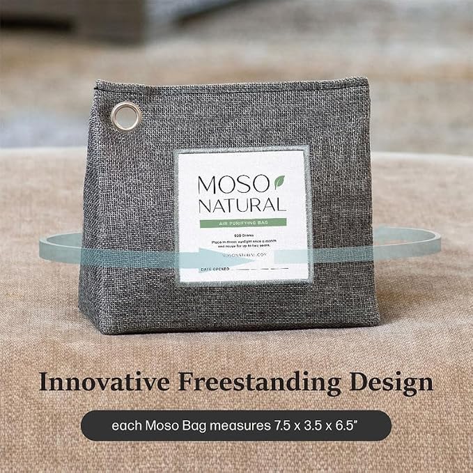Air Purifying Bag 600g, Bamboo Charcoal Odor Absorber, Room Deodorizer for Large Spaces, Bedroom, Kitchen, alternate product