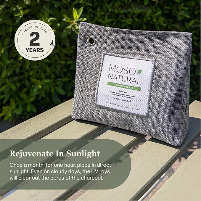 Air Purifying Bag 600g, Bamboo Charcoal Odor Absorber, Room Deodorizer for Large Spaces, Bedroom, Kitchen, alternate product