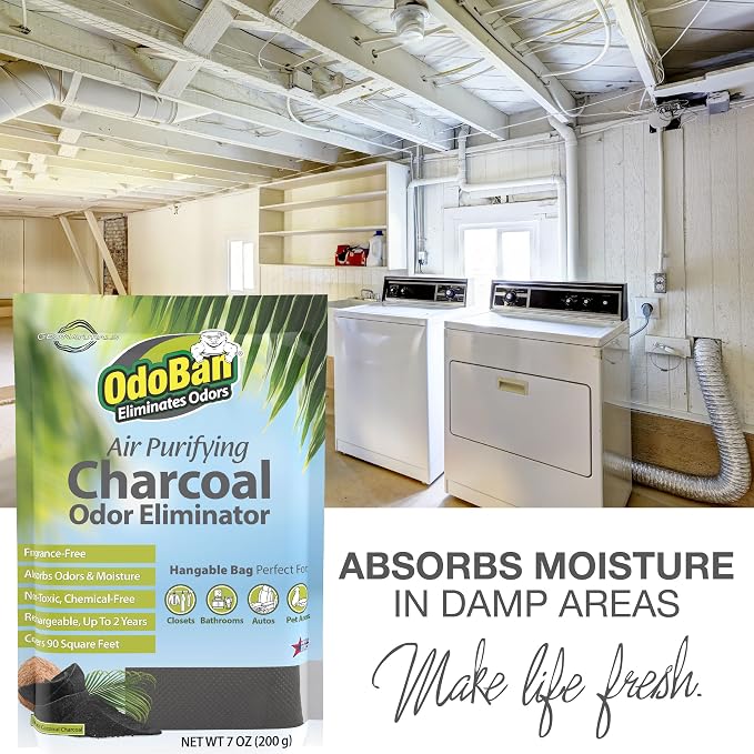 Air Purifying Charcoal Natural Odor Eliminator, made from natural materials Formula, Made in the USA, Fragrance Free
