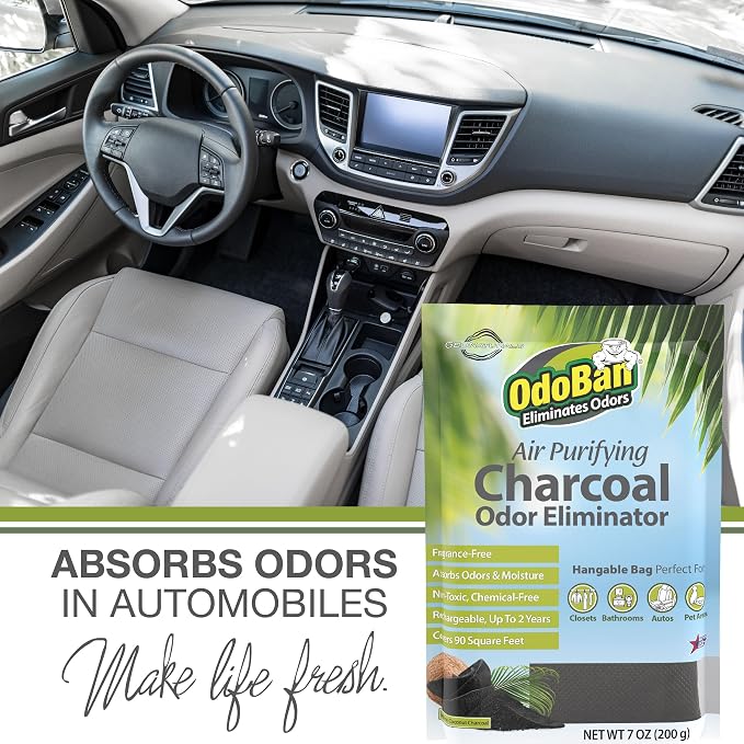 Air Purifying Charcoal Natural Odor Eliminator, made from natural materials Formula, Made in the USA, Fragrance Free