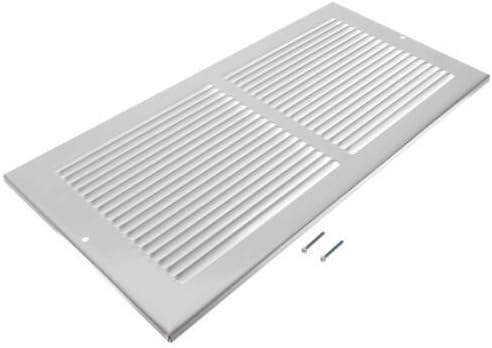 Air Return Grille for 14" x 6" Vent Opening - Heavy Duty Steel - Premium Finish - Includes Screws - Louvered, alternate view