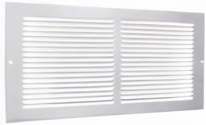 Air Return Grille for 14" x 6" Vent Opening - Heavy Duty Steel - Premium Finish - Includes Screws - Louvered, alternate view