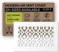 Air Vent Cover Grille - Acrylic Fiberglass 6 x 10 Duct Opening (8 x 12 Overall) White Finish Decorative Register
