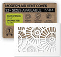 Air Vent Cover Grille - Acrylic Plexiglass 12" x 8" White Finish Decorative Register Covers for Walls and