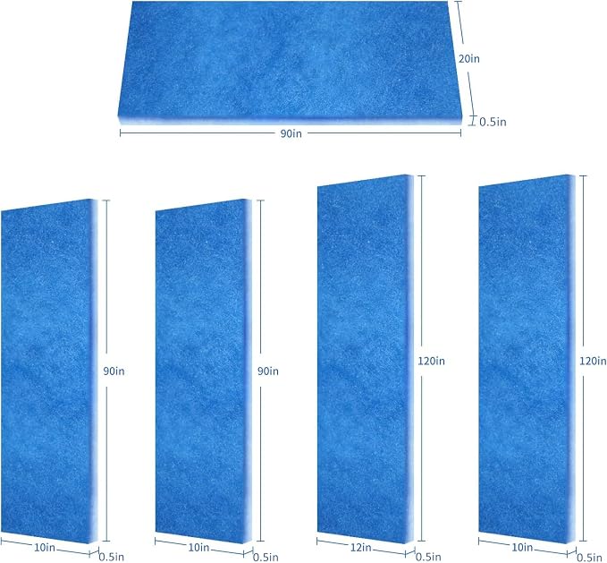 Air Vent Filters, 12"x90" Cut to Fit Air Filter Material,MERV 8 Reusable 3-Layer Air Vent Filter for Home Floor, Grilles