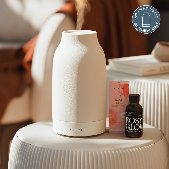 Air Waterless Diffuser for Home, 1500 Sq Ft Coverage | Diffusers for Home, Oil Diffuser, Housewarming Gift, Ceramic Finish