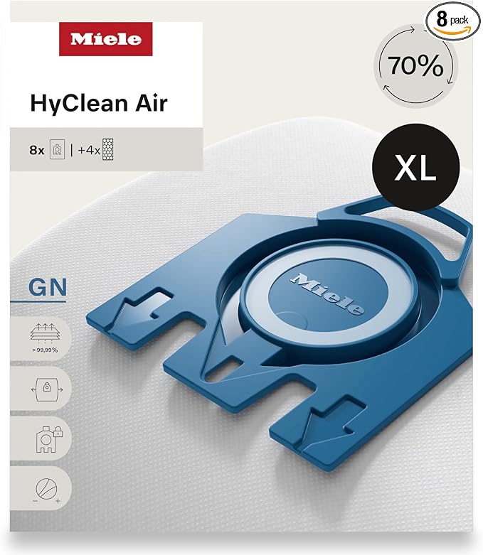 AirClean 3D Efficiency Dust Bag, Type GN, XL Value Pack, 8 Bags and 4 Filters, product image