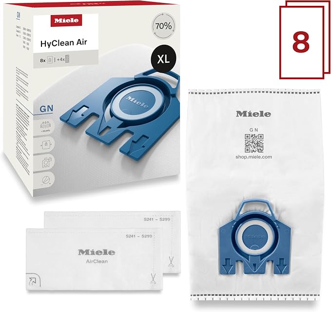 AirClean 3D Efficiency Dust Bag, Type GN, XL Value Pack, 8 Bags and 4 Filters, alternate product view 2