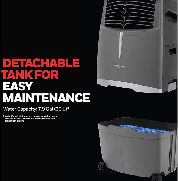 AirComfort 525 CFM Outdoor Portable Evaporative Swamp Cooler for BBQ Area, Patio, Garage, and Backyard, 115V, alternate