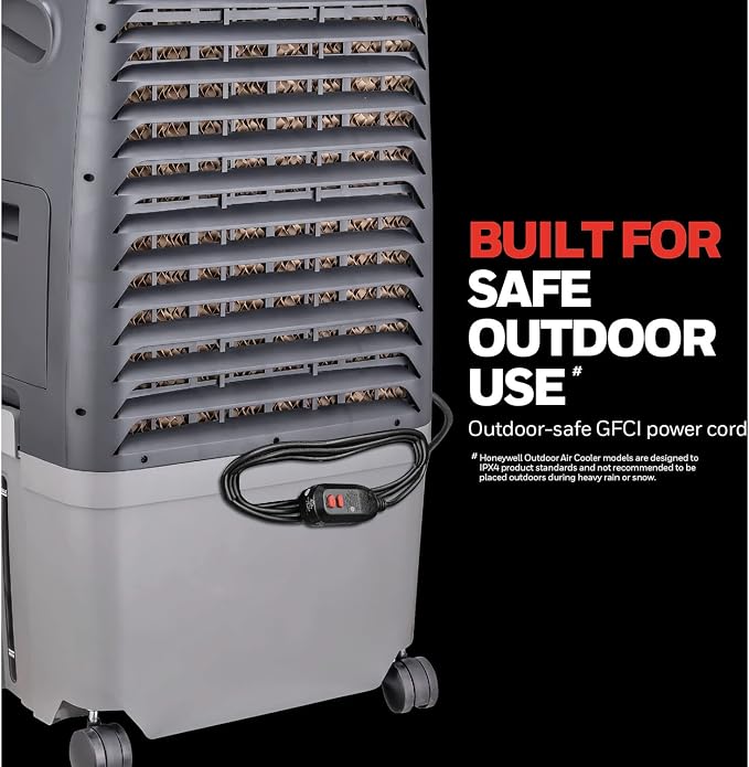 AirComfort 525 CFM Outdoor Portable Evaporative Swamp Cooler for BBQ Area, Patio, Garage, and Backyard, 115V, alternate