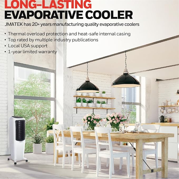 AirComfort 700 CFM Compact Spot Fan & Humidifier, Indoor Portable Evaporative Air Cooler, Swamp cooler, alternate product