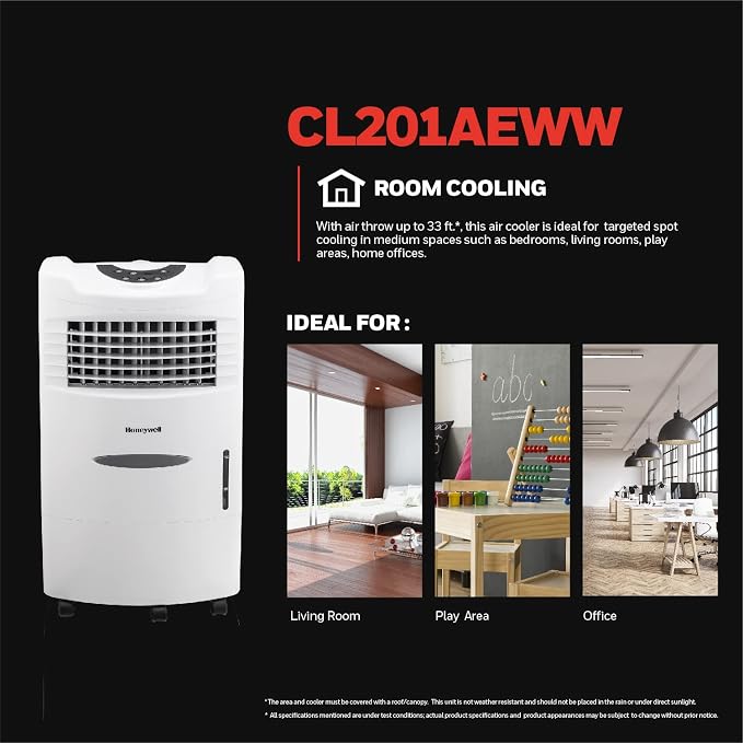 AirComfort CL201AEWW Environmental Appliance, White Plastic White, alternate product view 2