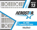 16x25x3 MERV 13 - 3 Count - Pleated HVAC, Furnace & Air Conditioner Filters - Removes Bacteria, Dust