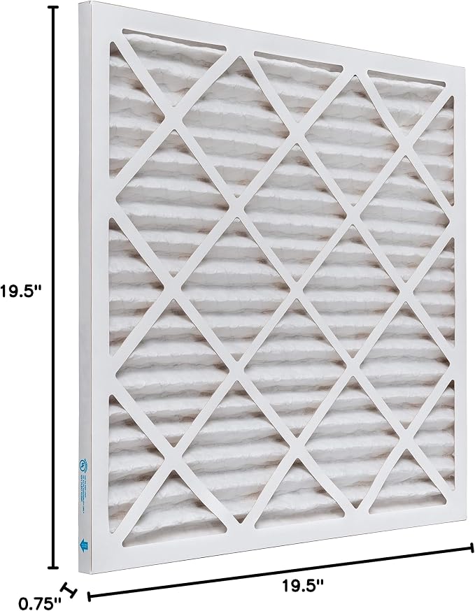 19.5x19.5x1 MERV 8 Air Filter, Pleated AC Furnace HVAC Filters (19.5x19.5x0.75), alternate product view 8