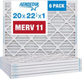 20x22.25x1 MERV 11 Air Filter, Pleated AC Furnace HVAC Filters (19.875x22.25x0.75), product image