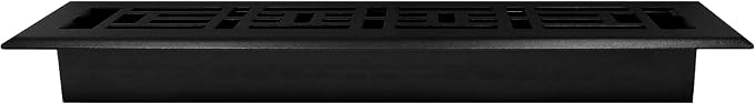 AJH212-BLK Oriental Floor Register, 2x12 Inches, Textured Black, alternate product view 3