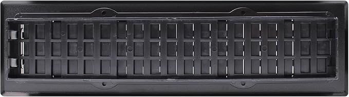 AJH212-BLK Oriental Floor Register, 2x12 Inches, Textured Black, alternate product view 9