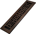 AJH212-RB Oriental Floor Register, 2x12 Inches, Rubbed Bronze Finish, product image
