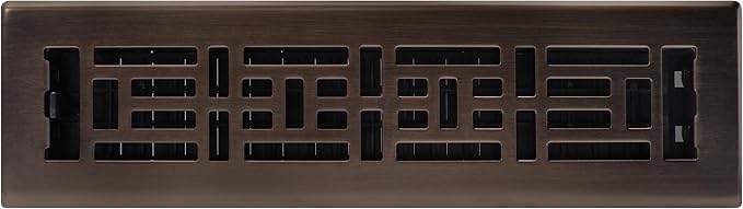 AJH212-RB Oriental Floor Register, 2x12 Inches, Rubbed Bronze Finish, alternate product view 2