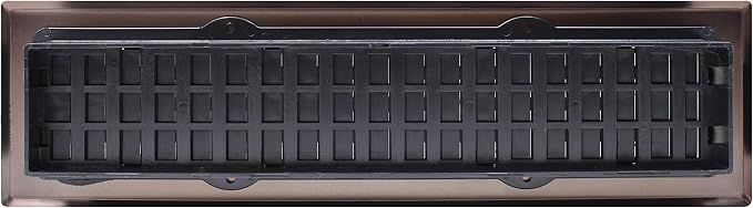AJH212-RB Oriental Floor Register, 2x12 Inches, Rubbed Bronze Finish, alternate product view 7