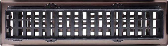 AJH212-RB Oriental Floor Register, 2x12 Inches, Rubbed Bronze Finish, alternate product view 8