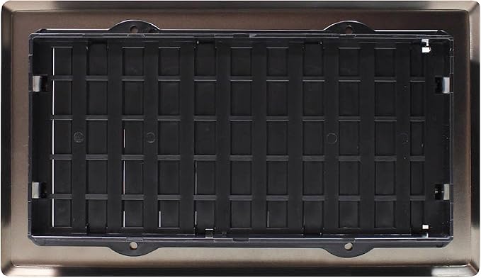 AJH408-RB Oriental Floor Register, 4x8 Inches, Rubbed Bronze Finish, alternate product view 7