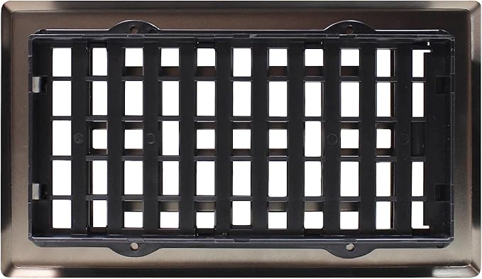 AJH408-RB Oriental Floor Register, 4x8 Inches, Rubbed Bronze Finish, alternate product view 8