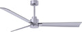 AK-BN-BN-56 Alessandra Wet Rated 56" Ceiling Fan without Light, Remote Included, Silent DC Motor, Brushed Nickel