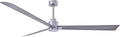 AK-BN-BW-72 Alessandra Wet Rated 72" Ceiling Fan without Light, Remote Included, Silent DC Motor, Brushed Nickel with Barn