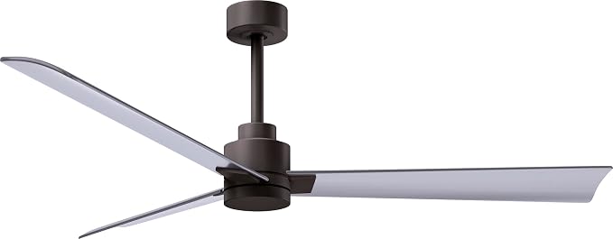 AK-TB-BN-56 Alessandra Wet Rated 56" Ceiling Fan without Light, Remote Included, Silent DC Motor, Textured Bronze with