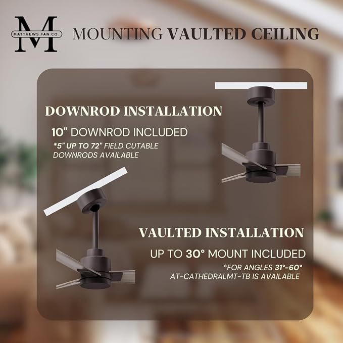 AK-TB-GA-42 Alessandra Wet Rated 42" Ceiling Fan without Light, Remote Included, Silent DC Motor, Textured Bronze with Gray